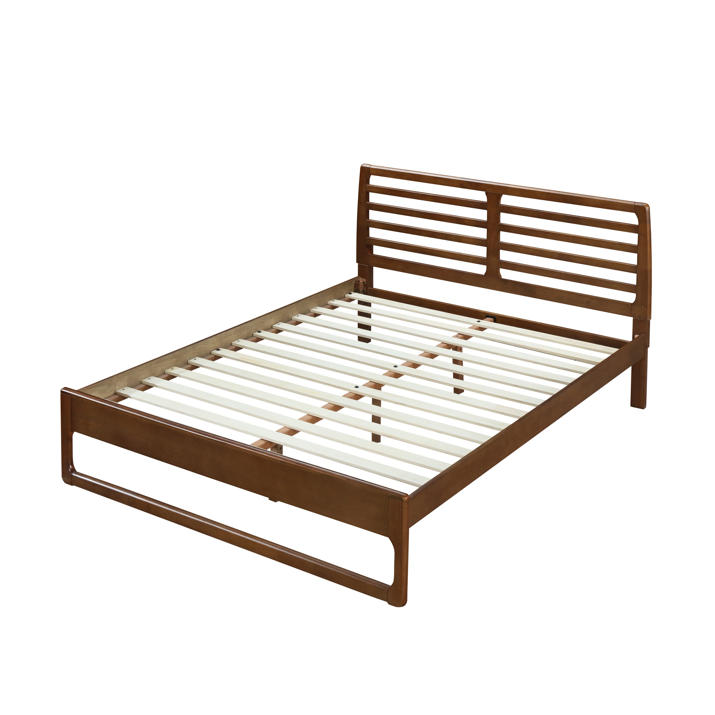 Naylan Transitional Wooden Queen Platform Bed