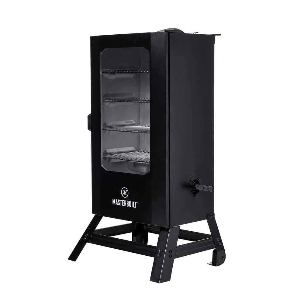 Masterbuilt 40 in. Digital Electric Smoker with Window and Legs in Black MB20070122