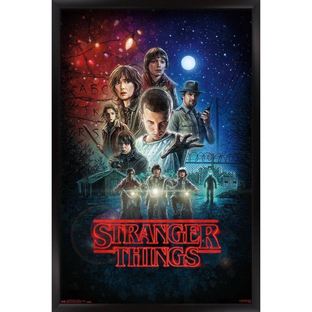 Stranger Things One Sheet Framed Poster Trends International