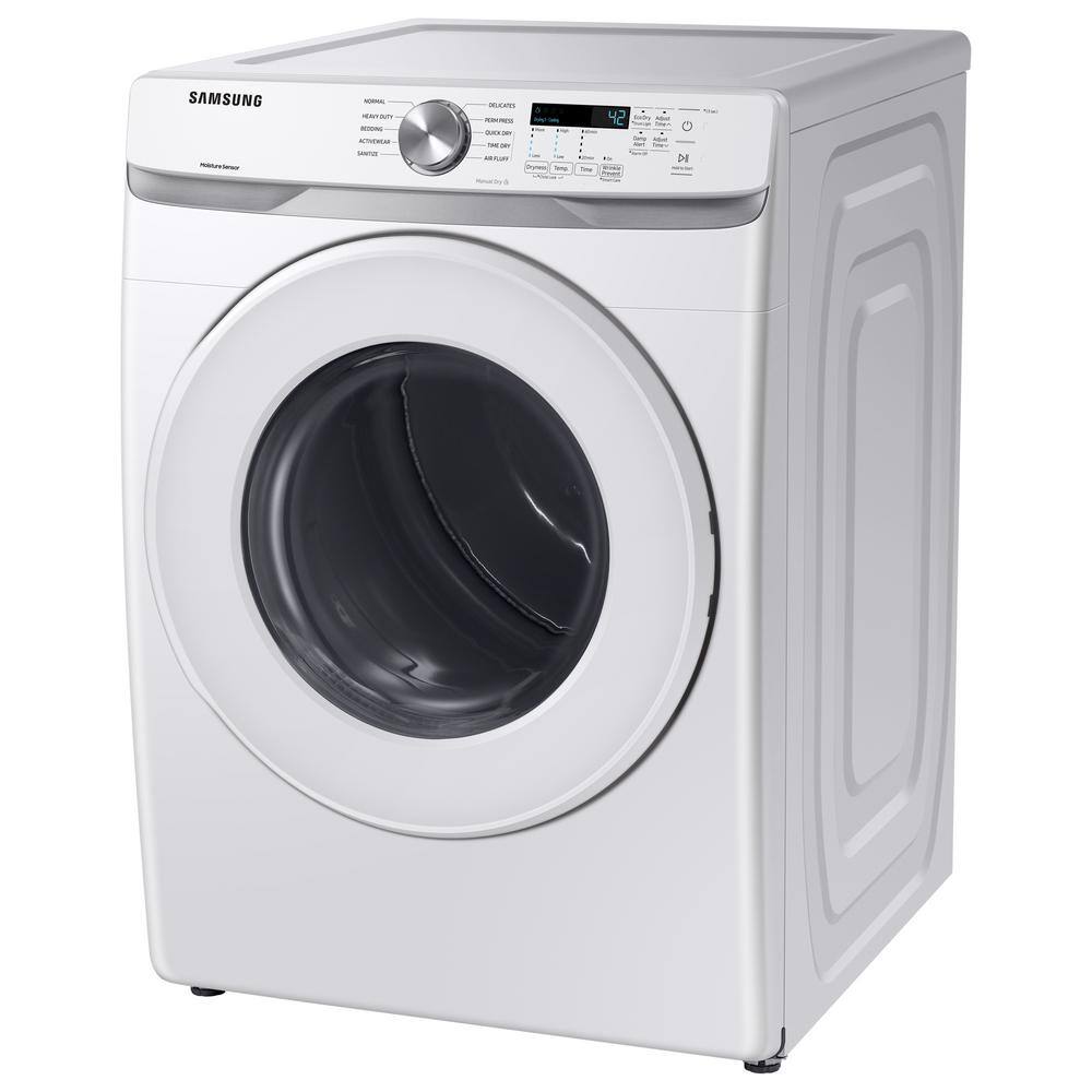  7.5 cu. ft. Stackable Long Vented Gas Dryer with Sensor Dry in White DVG45T6020W