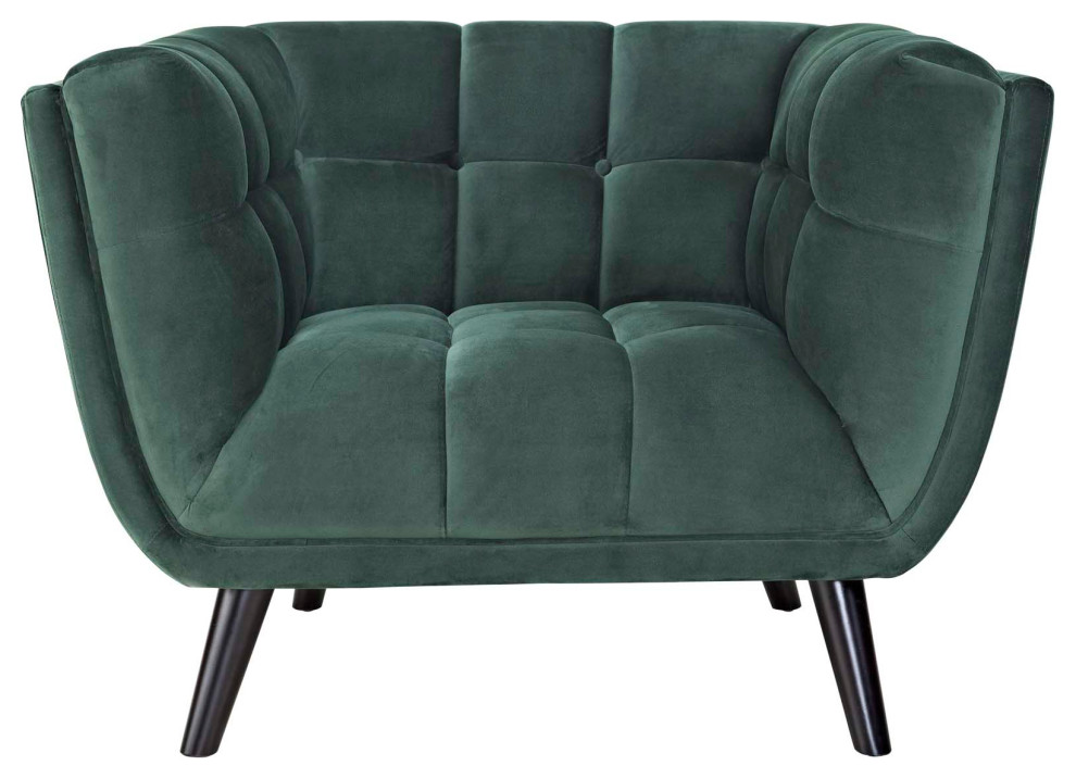 Bestow Velvet Armchairs  Set of 2   Midcentury   Armchairs And Accent Chairs   by Modway  Houzz