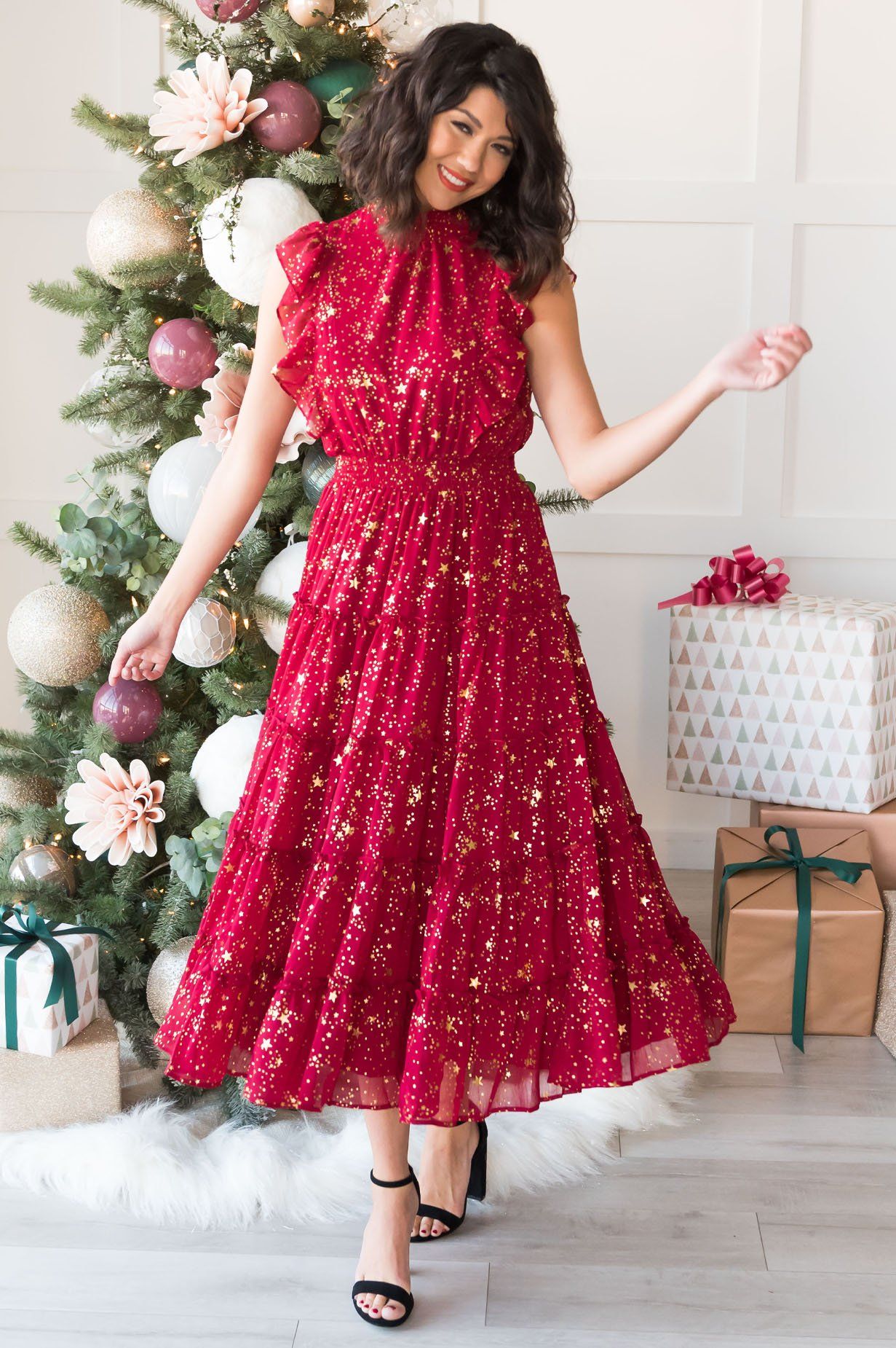 The Star Modest Holiday Dance Dress