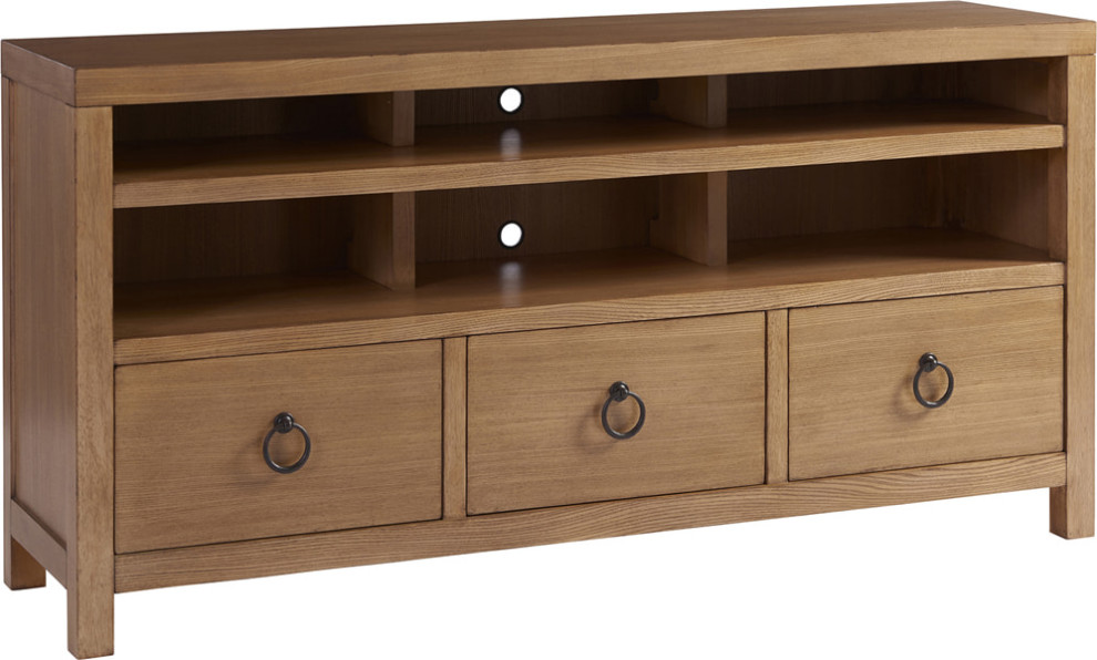 Promontory Media Console   Transitional   Media Cabinets   by HedgeApple  Houzz