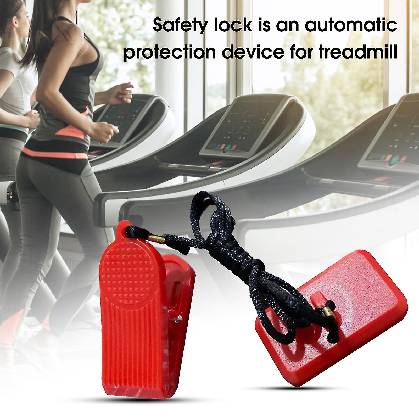 Farfi Treadmill Security Lock Rectangle Emergency Stop Accessories Universal Running Machine Safety Key For Fitness