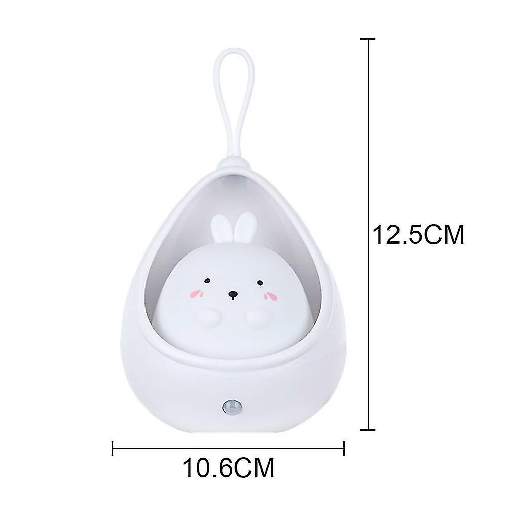 White Motion Sensor Night Light Wall Lamp，rechargable，bedroom Decoration For Kids Baby