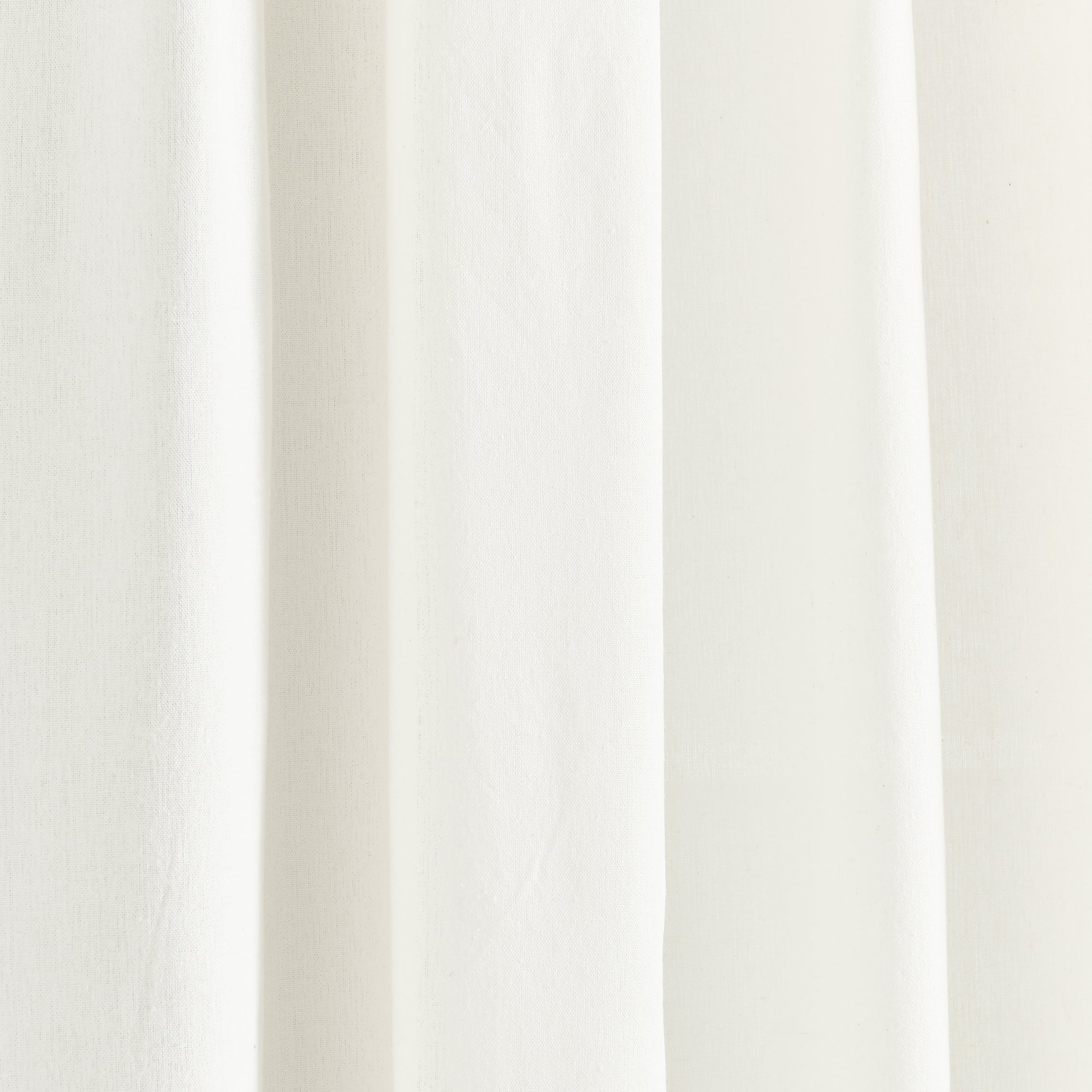 Modern Faux Linen Embroidered Edge With Attached Valance Window Curtain Panel Set