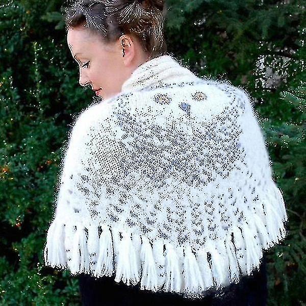 160cm Retro Owl Scarf Hedwig Knitted Pattern Thickened Warm Winter Scarf Wrap Body Tassel Scarf Knitted Ladies Shawl