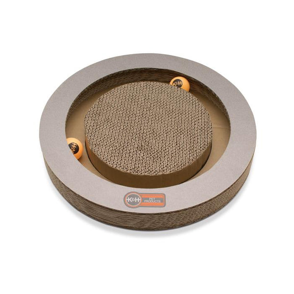 KandH Pet Products Kitty Tippy Round Cardboard Toy