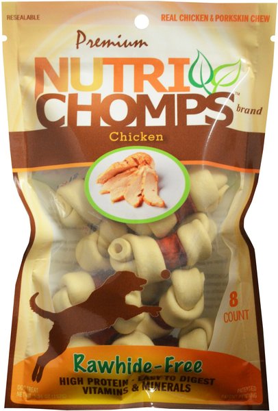 Nutri Chomps Mini Chicken Knot with Flavor Wrap Dog Treats