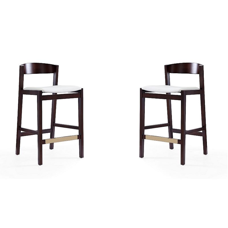 MANHATTAN COMFORT Klismos Counter Stool 2-piece Set