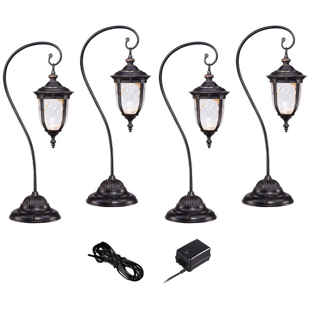 John Timberland Bellagio Bronze 6 piece Led Landscape Light Kit Set