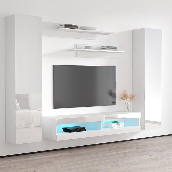 Fly AB1 34TV Wall Mounted Floating Modern Entertainment Center