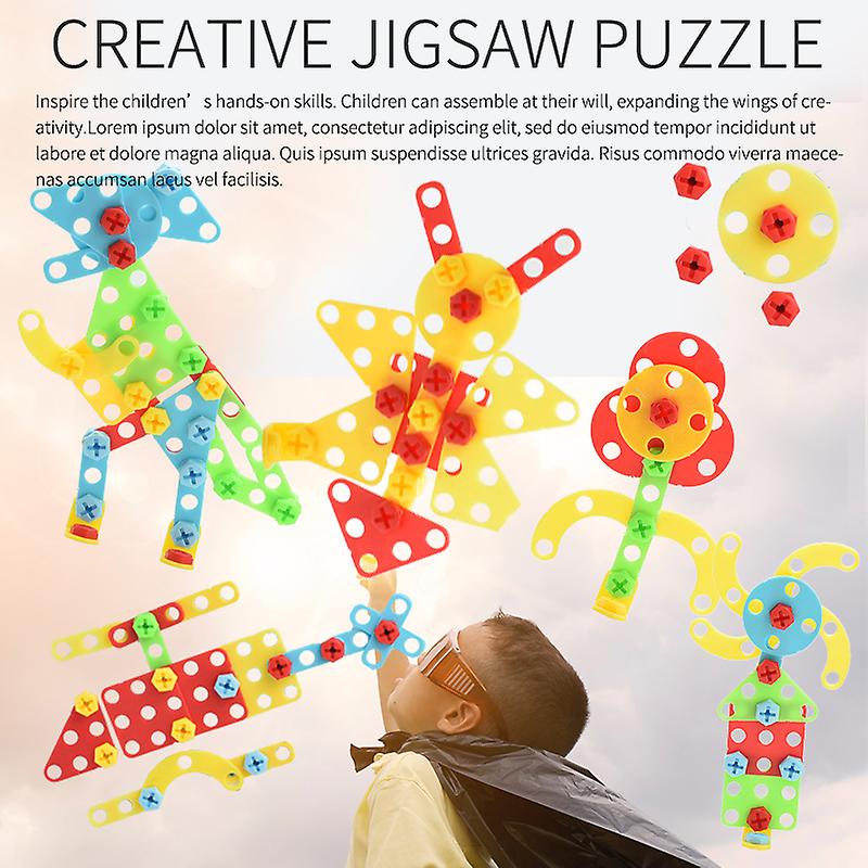 Educational Jigsaw Toys Assembled Building Blocks Toys Over 3 Years Old