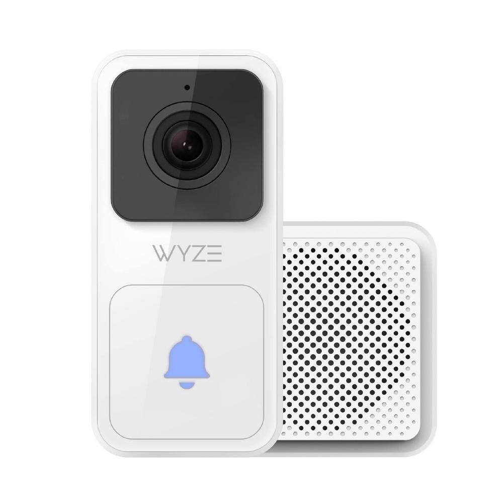 WYZE Wired Video Doorbell (Chime Included) 1080p HD Video 3:4 Aspect Ratio 2-way Audio Night Vision WVDB1