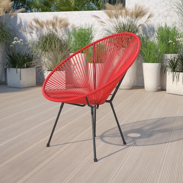 Rattan/ Bungee Papasan Lounge Chair