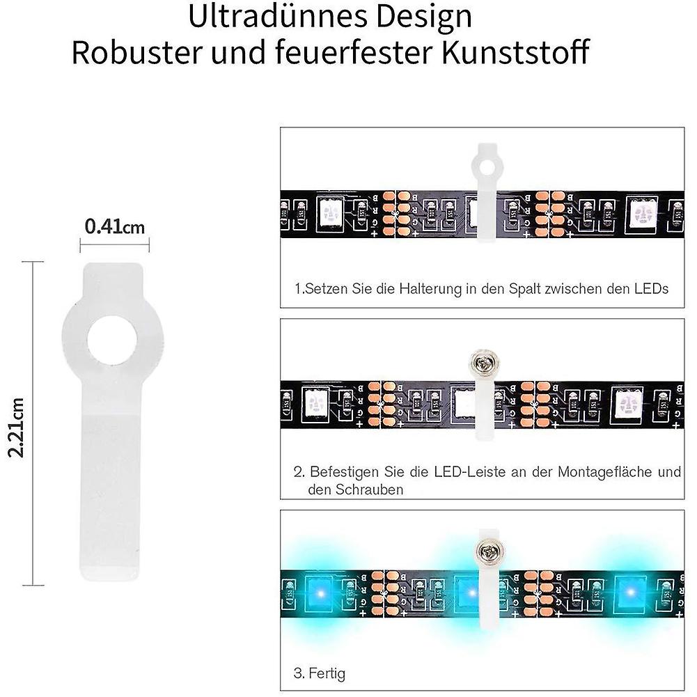 95pcs 5050 Rgb Led-strip Connector Kit With T-shaped L-shaped Strip-jumpers Led-strip Accessory Light Wire Connection Terminal-splice Tool No.199709