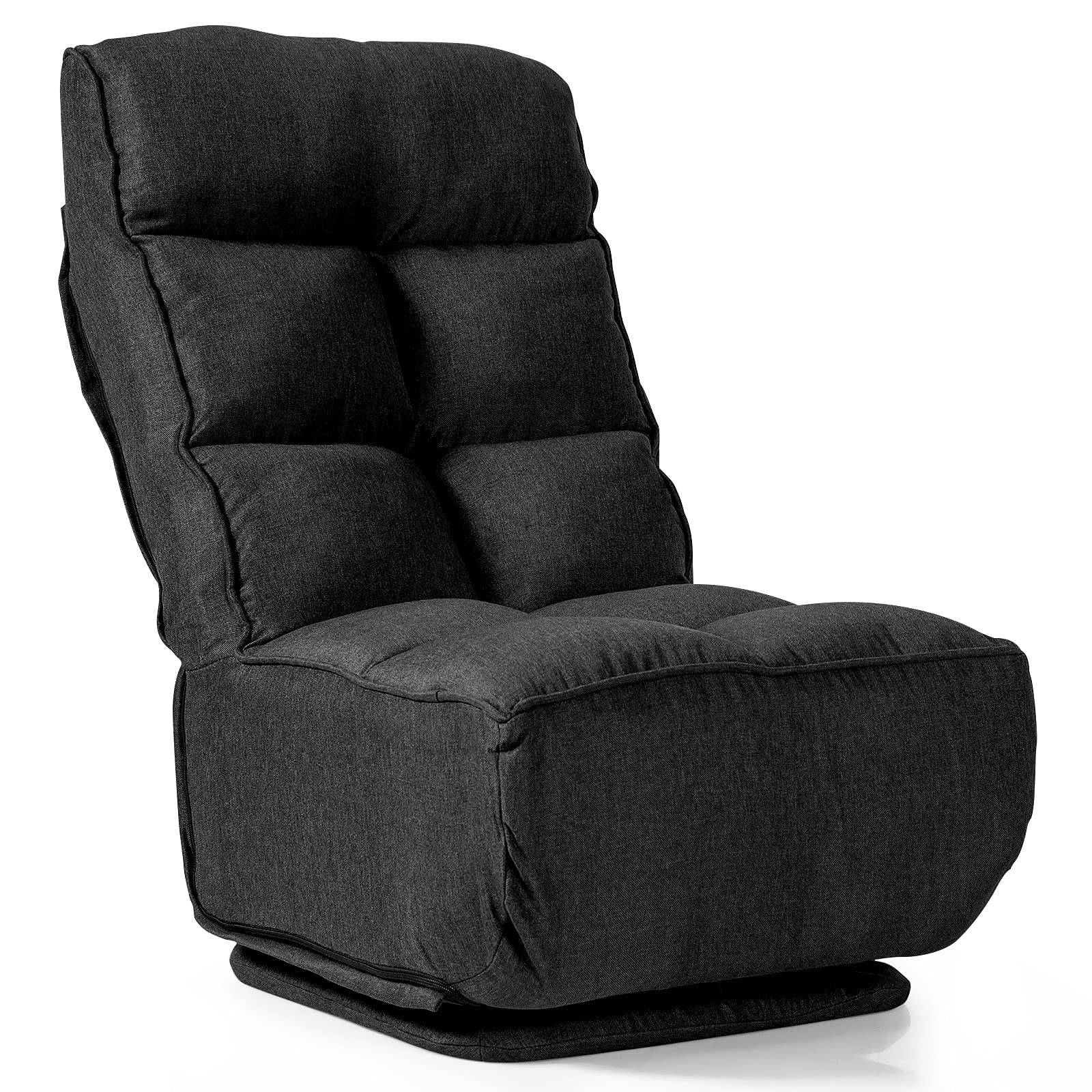 Giantex 360-Degree Swivel Lazy Sofa Floor Chair w/ 6 Adjustable Positions