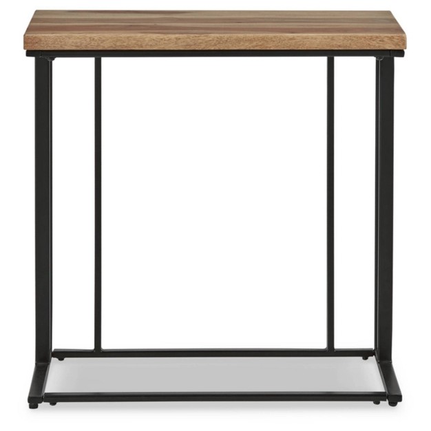 Bellwick Chairside End Table Black gray Signature Design By Ashley