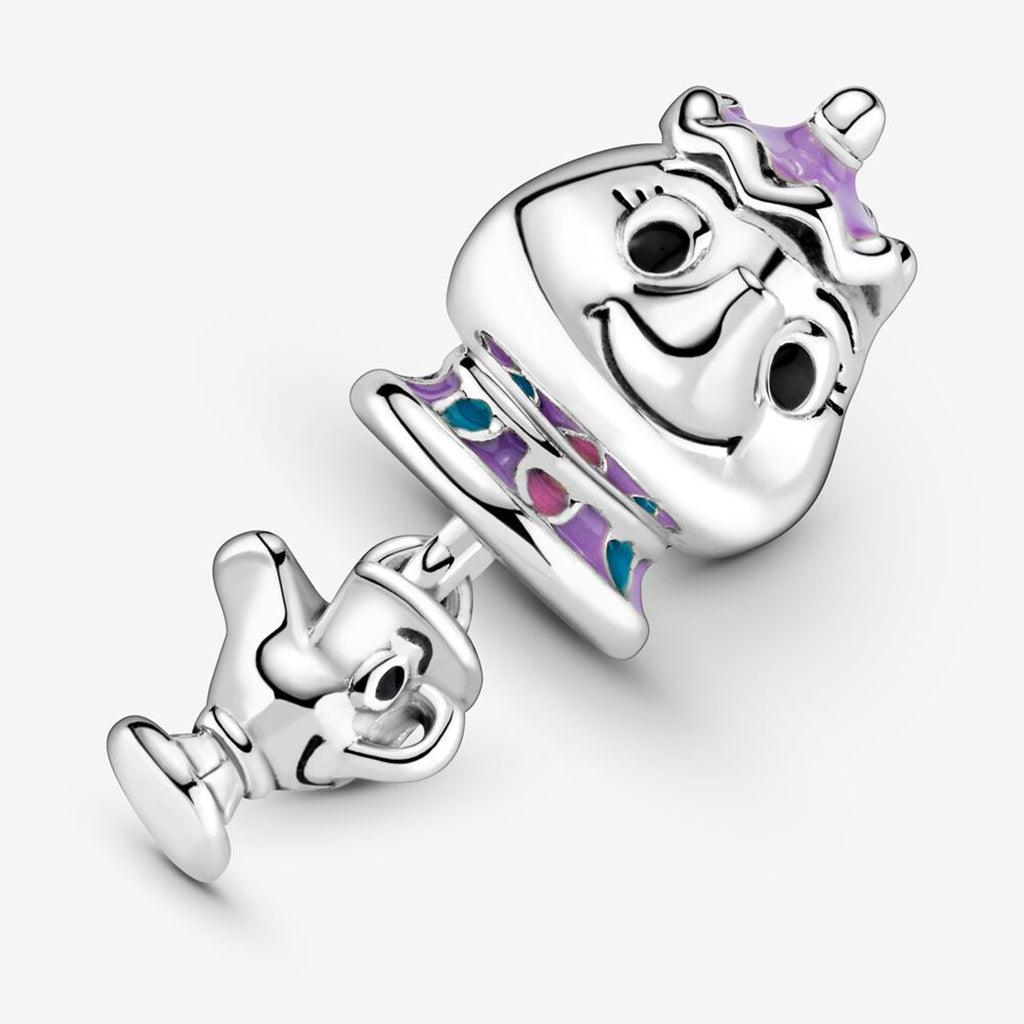 PANDORA  Disney Beauty and the Beast Mrs. Potts and Chip Dangle Charm