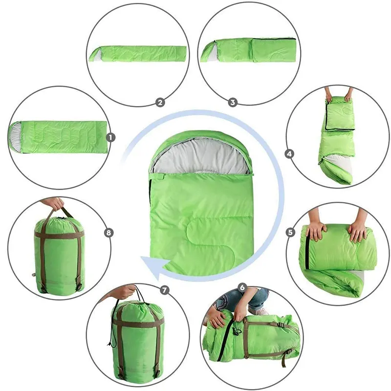 Hot Sale Wholesale Adult Power Sleeping Bag Filled Lightweight Backpack Envelope Sleeping Bag