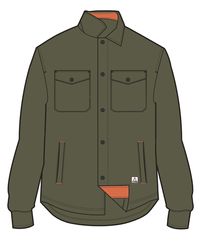 Maple Recycled Polar Fleece Shirt - Khaki