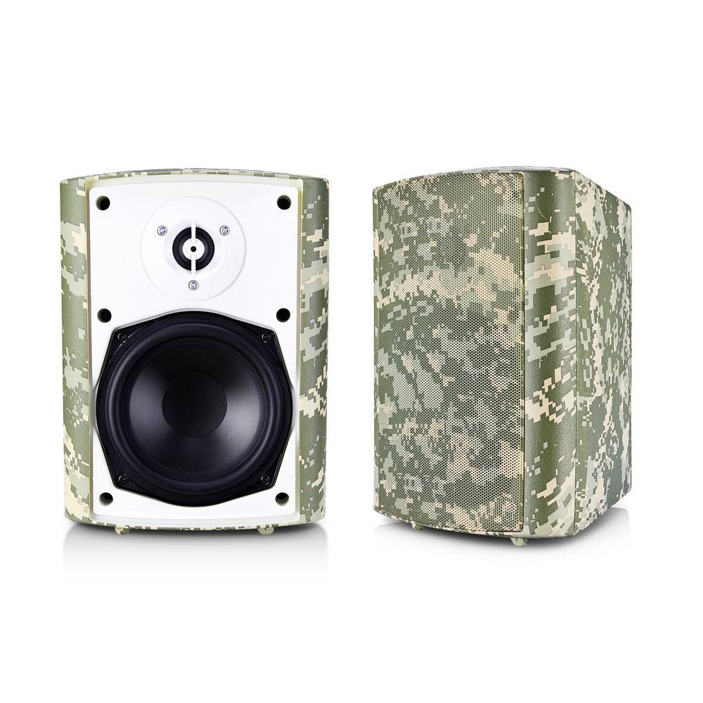 Sound Appeal 6.50 in. BT BLAST IndoorOutdoor Wireless Bluetooth Speaker Camouflage Pair SA-BTPRO-CF6