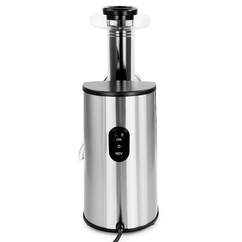 MegaChef Pro Masticating Slow Juicer Extractor with Reverse Function， Cold Press Juicer Machine with Quiet Motor