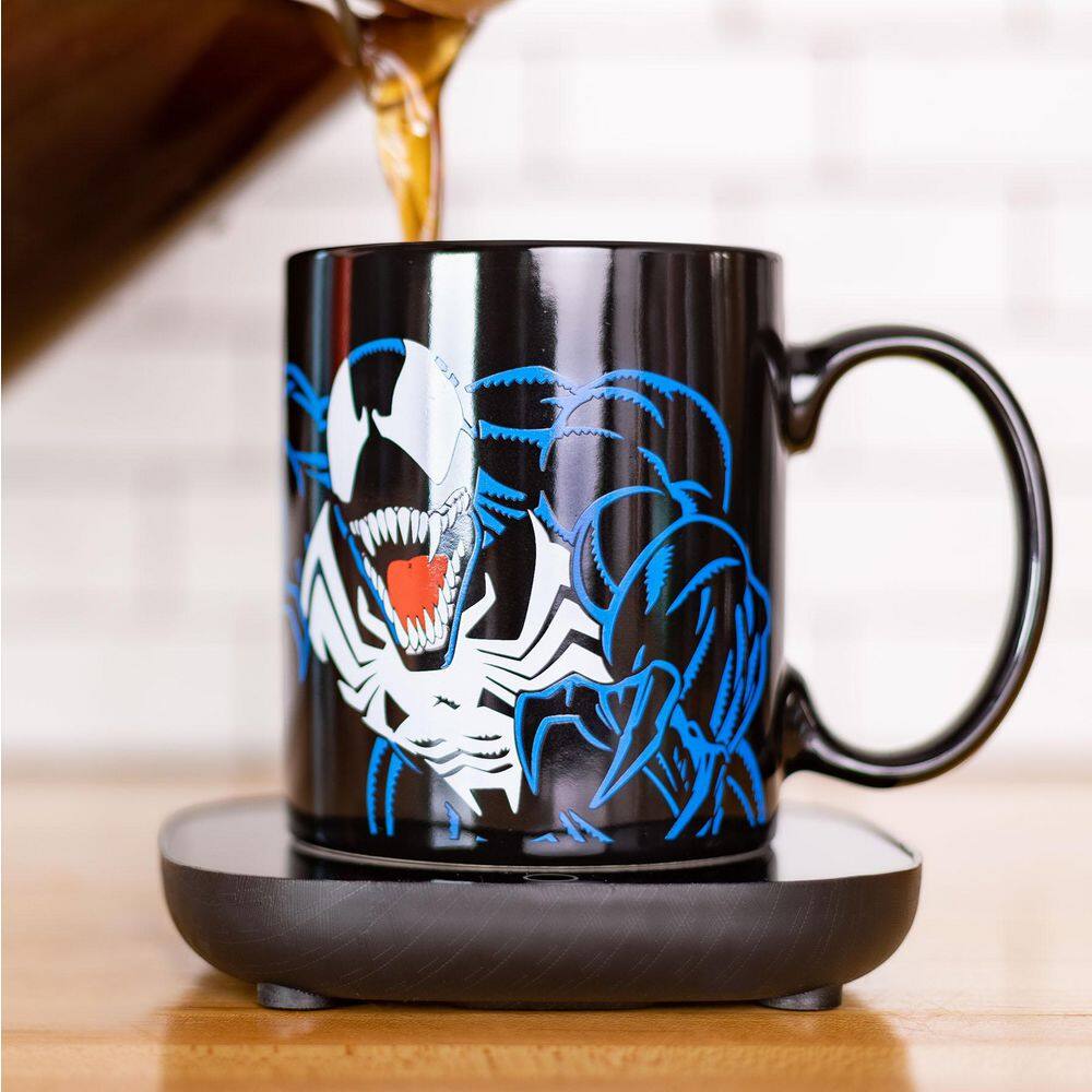 Uncanny Brands Marvel's Single-Cup Venom Black Coffee Mug with Warmer for Your Drip Coffee Maker MW1-MVC-VEN