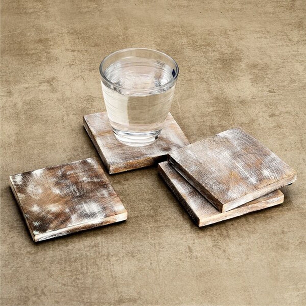 Mascot Hardware Sprayed Effected Square Coaster   Set of 4