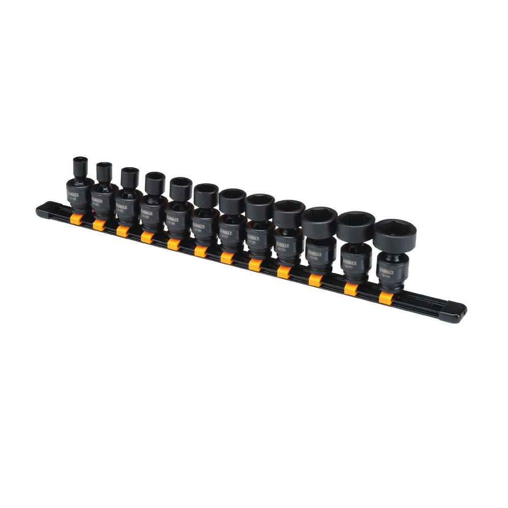 DW 38 in. Drive SAE Socket Set (12-Piece) DWMT19228