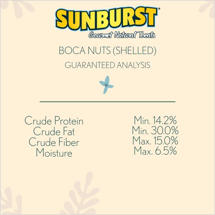 Higgins Sunburst Gourmet Treats Boca Nuts Macaw and Parrot Bird Treats， 5-oz bag