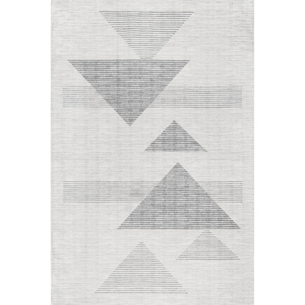 Nuloom Kerrie Modern Triangles Machine Washable Area Rug