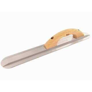 Bon Tool 20 in. x 3-18 in. Round End Magnesium Float with Wood Handle 82-117