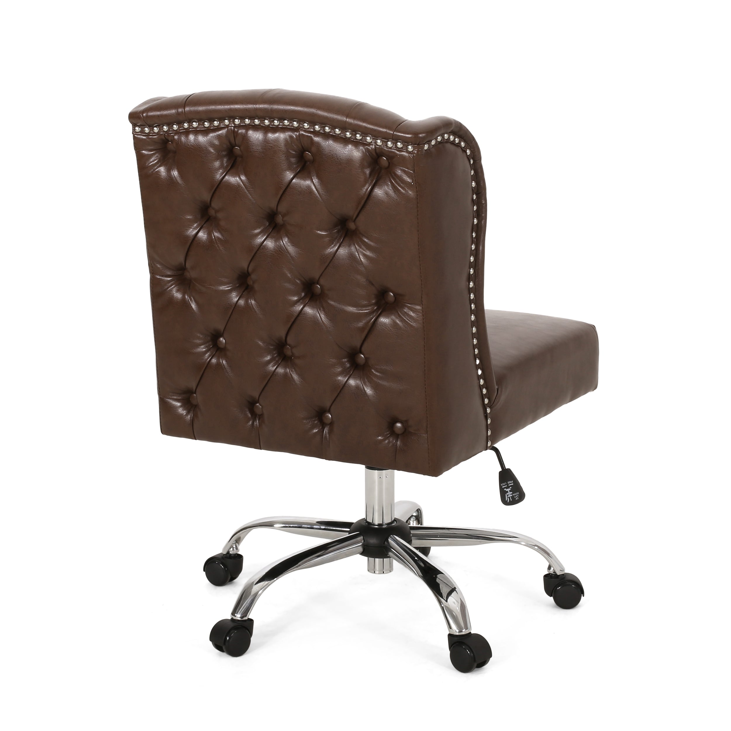 Amar Contemporary Wingback Tufted Swivel Office Chair