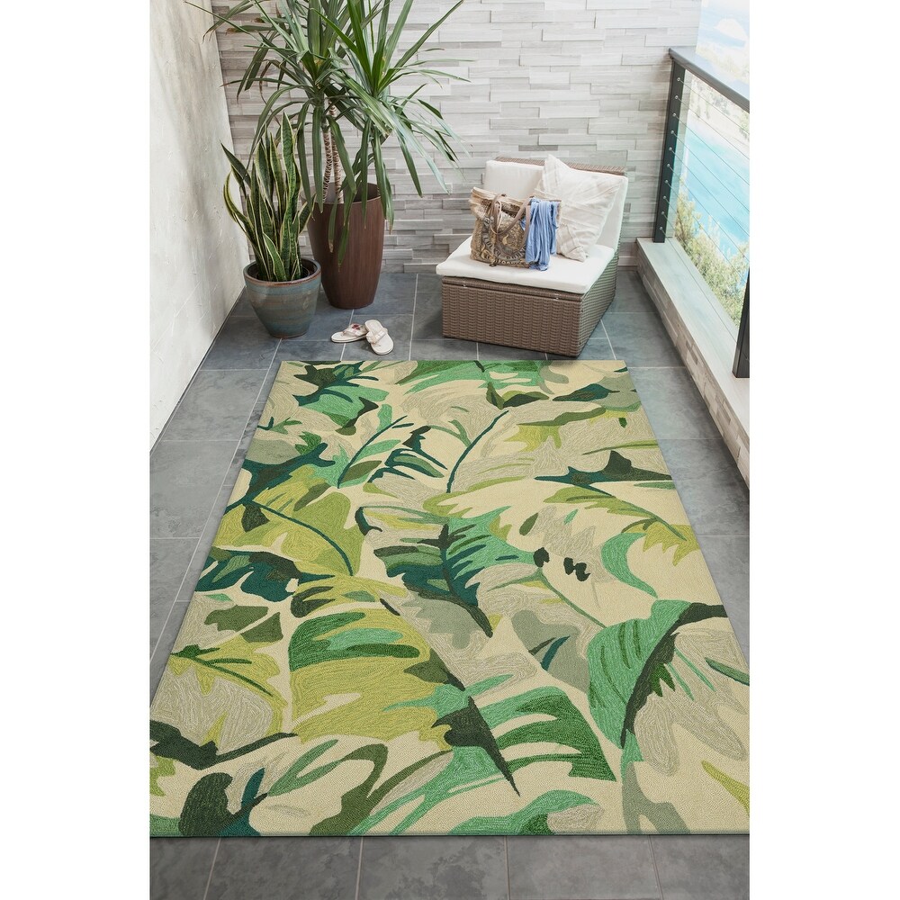 Liora Manne Capri Palm Leaf Indoor/Outdoor Rug