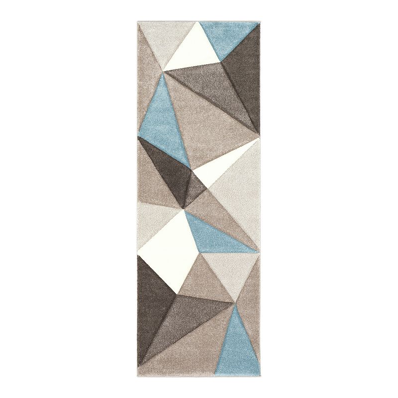 Decor 140 Manila Geometric Triangles Area Rug