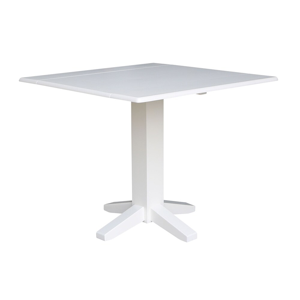 Square Dual Drop Leaf Dining Table