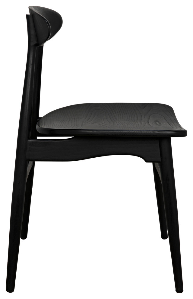 Surf Chair  Charcoal Black   Midcentury   Dining Chairs   by HedgeApple  Houzz