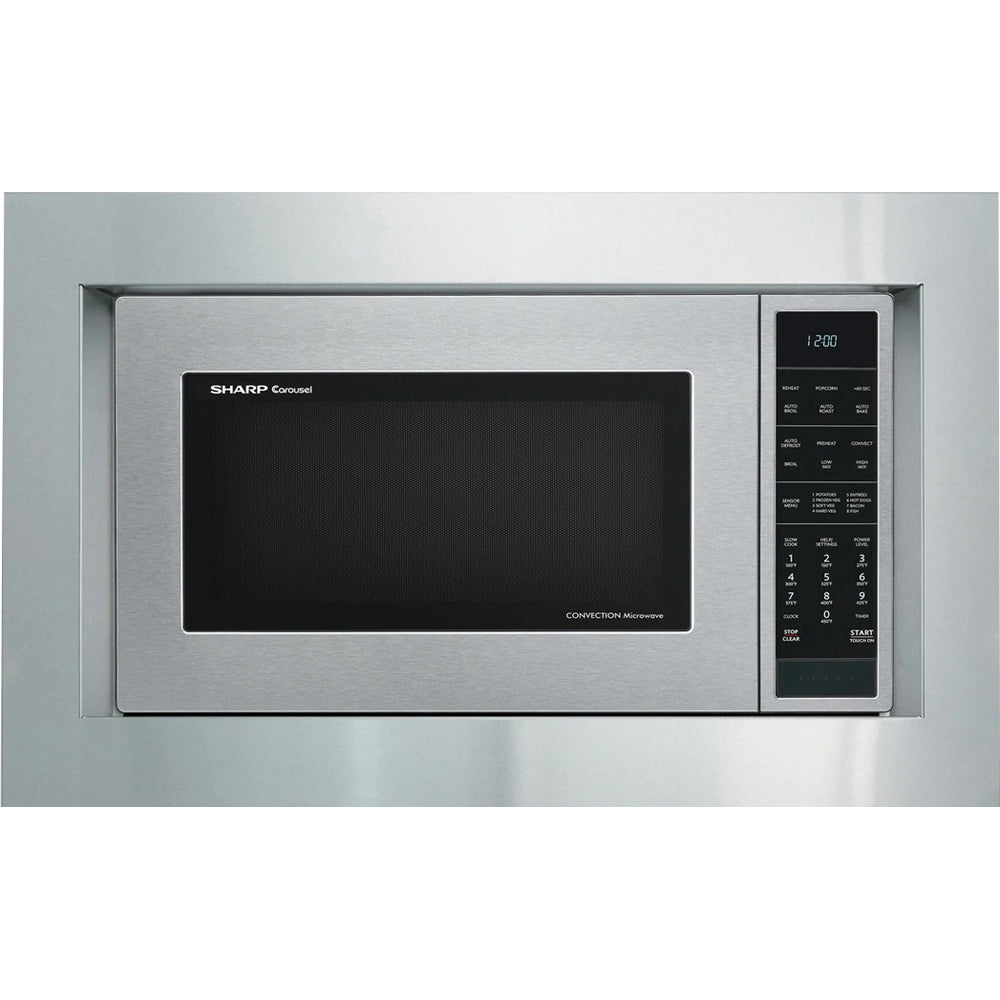 Sharp RK94S30F 30 in. Flush Mount Built-in Microwave Oven Trim Kit& Stainless Steel