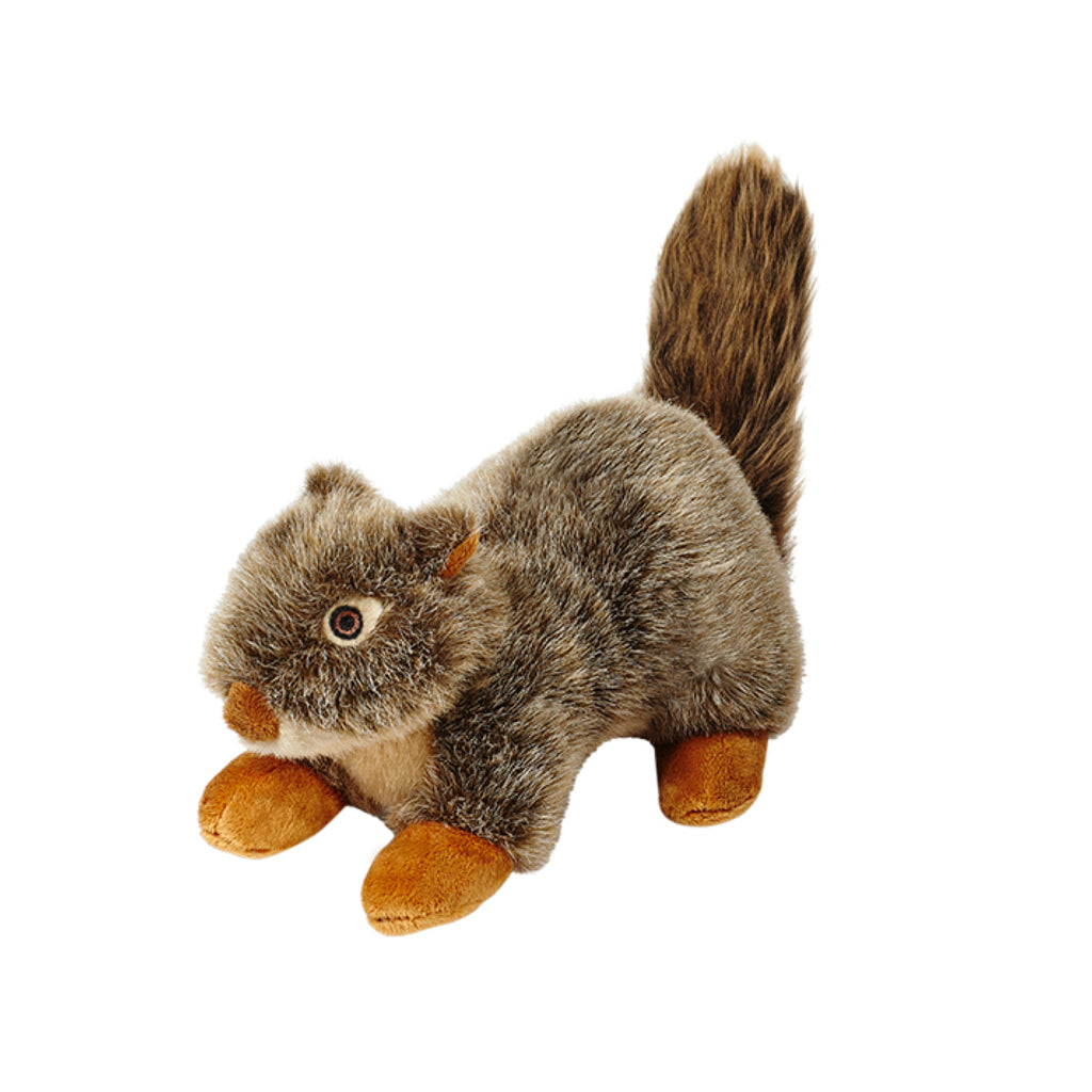 Fluff and Tuff Nuts Squirrel Plush Dog Toy - 11in