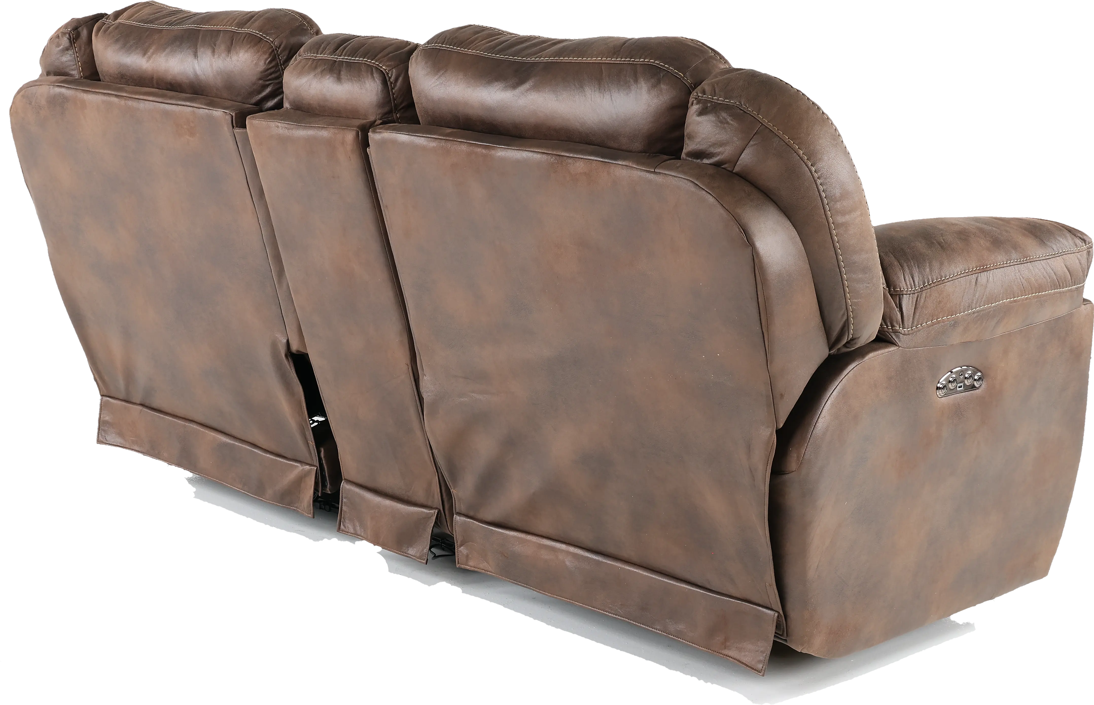 Ferrington Brown Power Reclining Loveseat