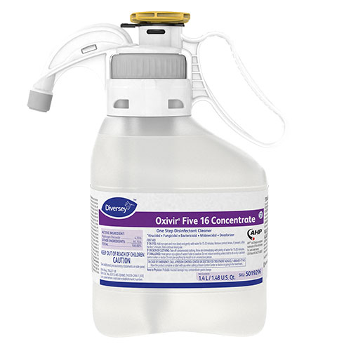 Diversey Oxivir Five 16 Concentrate Disinfectant Cleaner | 1.4L， Clear | DVO5019296