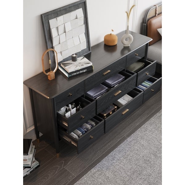 JASIWAY 63'' Wide 9 Drawer Sideboard