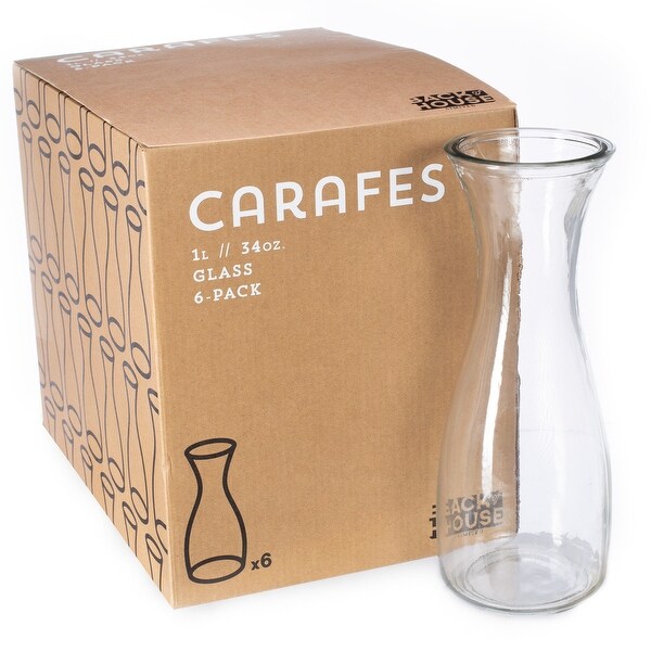 34 oz. (1 Liter) Glass Beverage Carafe