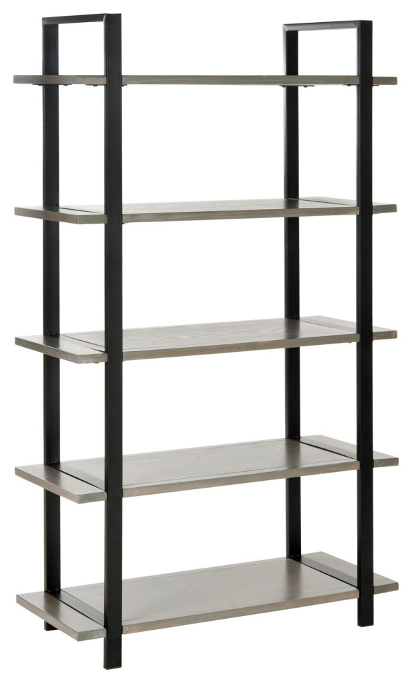 Nichols 5 Tier Etagere/ Bookcase Ash Grey   Modern   Bookcases   by Virgil Stanis Design  Houzz