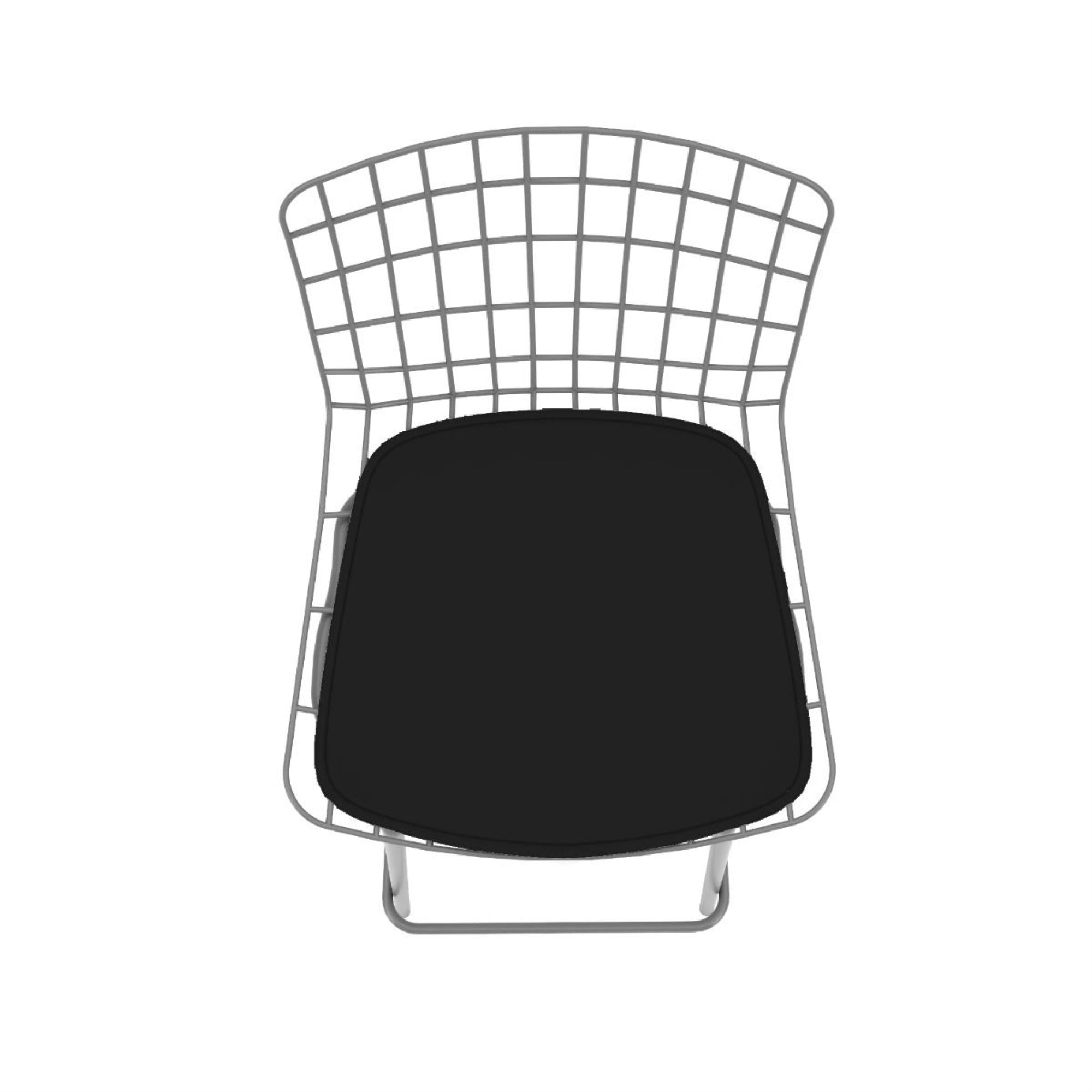 Madeline 41.73 Barstool， Set of 3 with Seat Cushion in Charcoal Grey and Black
