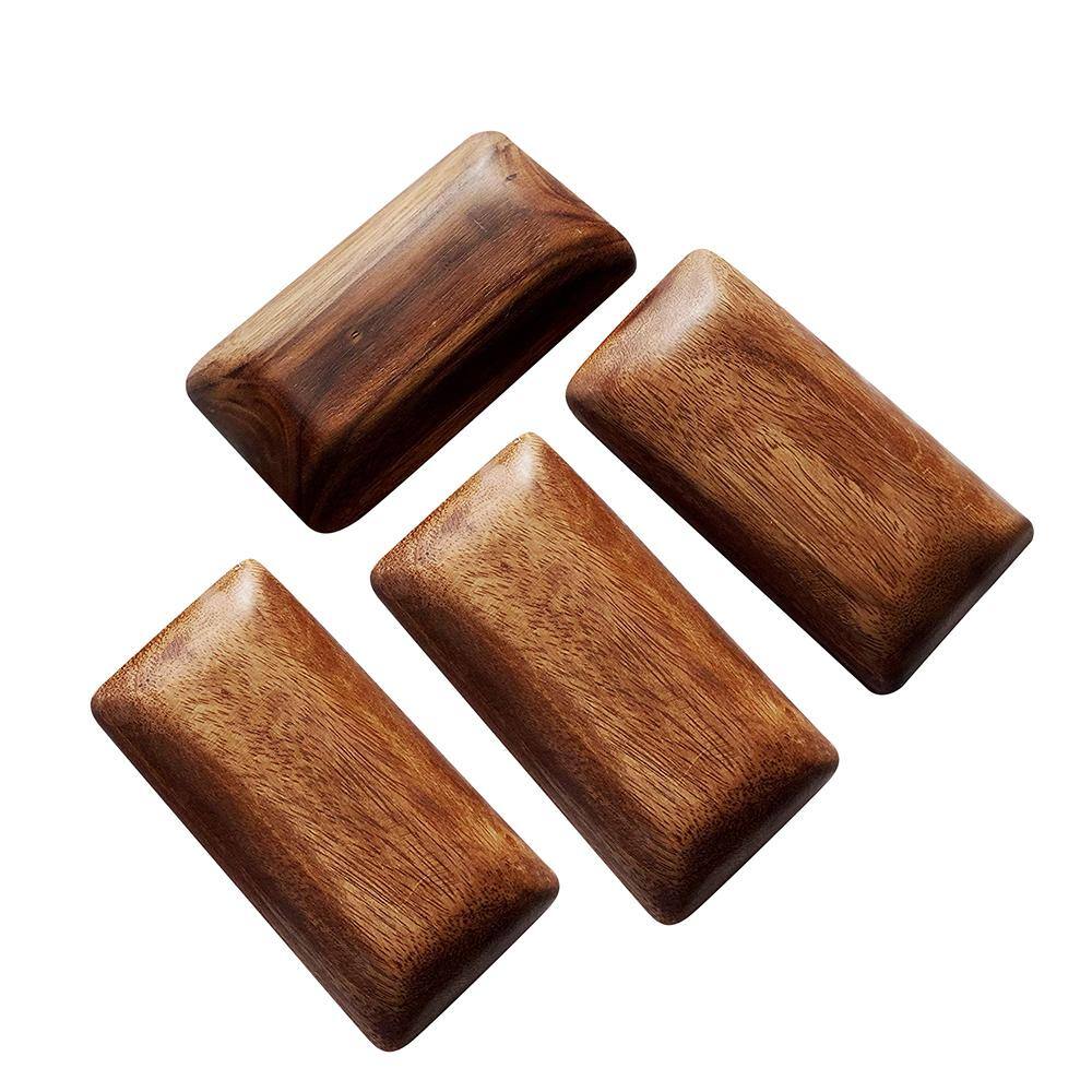 HOME ESSENTIALS  BEYOND 4-Piece Acacia Wood Rectangle Bowl Set 63643