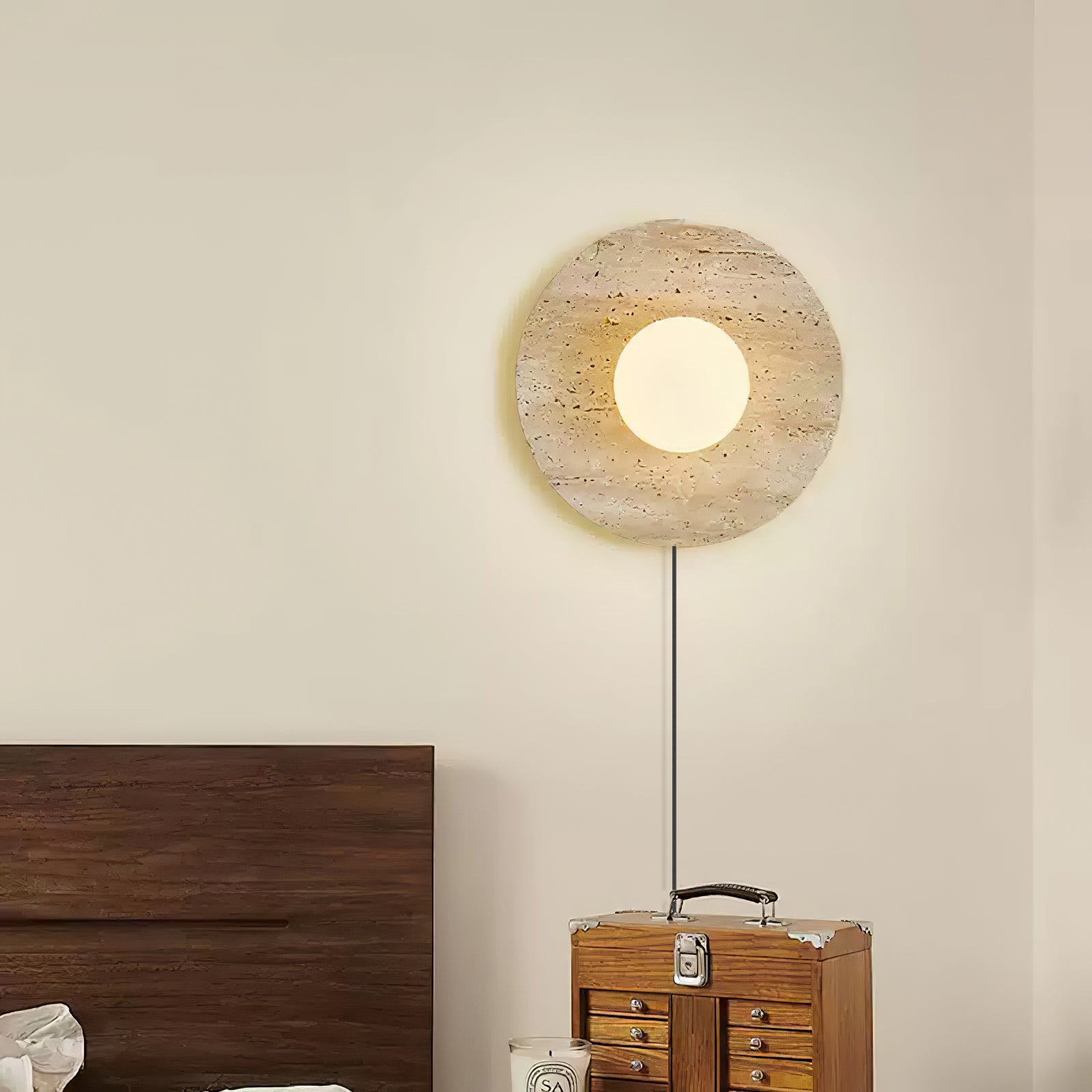 Stone Eclipse Plug-in Wall Light