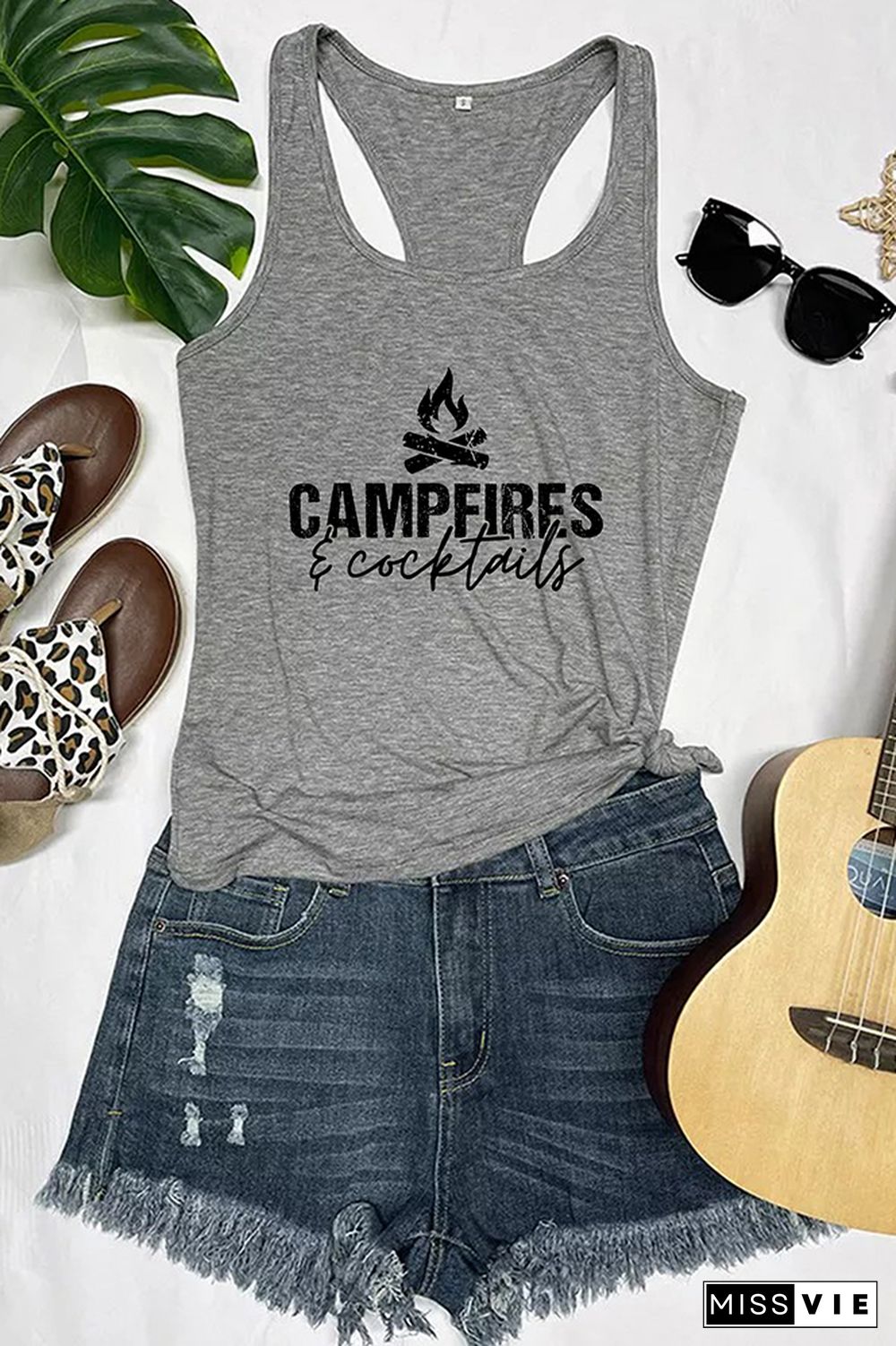 Campfires And Cocktails Tank Top Wholesale