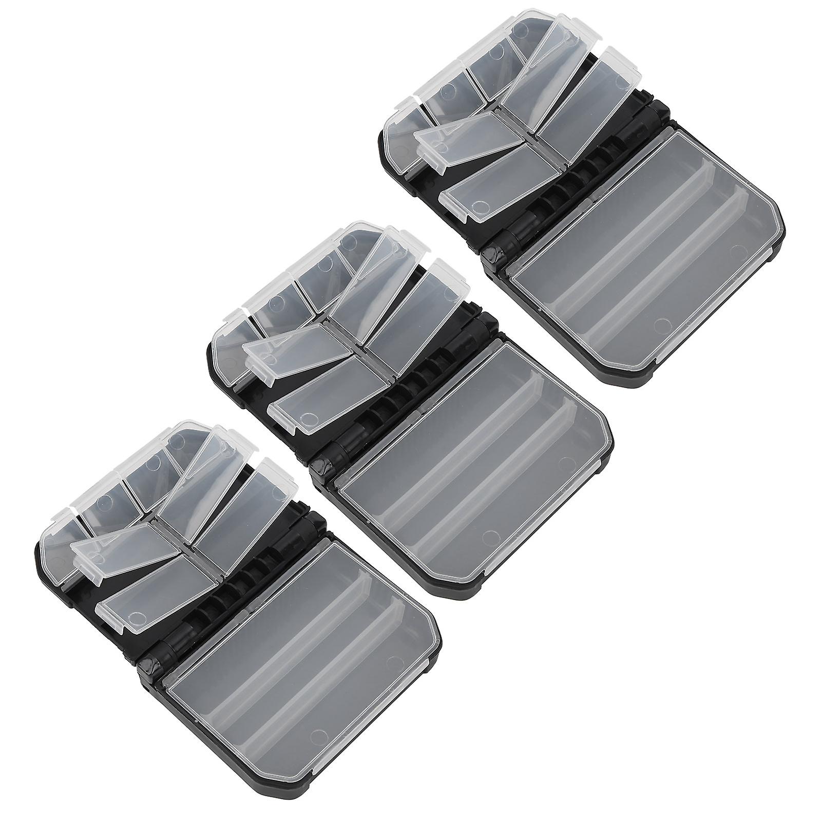 3pcs Semiautomatic Fishing Tackle Box Fishing Lure Bait Storage Organizer Case Container28054-2